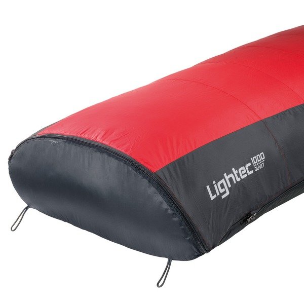 Спальный мешок Lightec 1000 Duvet/-6°C red/grey left Ferrino