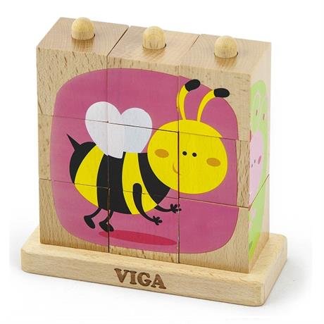 Пазл-пирамидка Насекомые Viga Toys