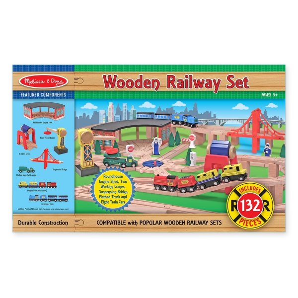 Melissa and Doug Деревянная железная дорога MD701