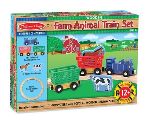 Набор деревянный Поезд с животными MD10644 Melissa and Doug