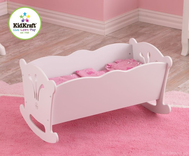 Колыбель для кукол белая Doll Cradle 60101 KidKraft