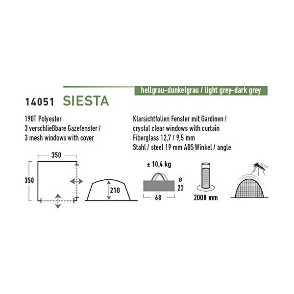 Палатка Siesta gray High Peak
