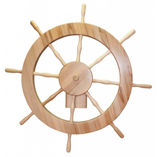 Кровать двухъярусная Пират с крутящимся штурвалом 190х80 ясень Ирель