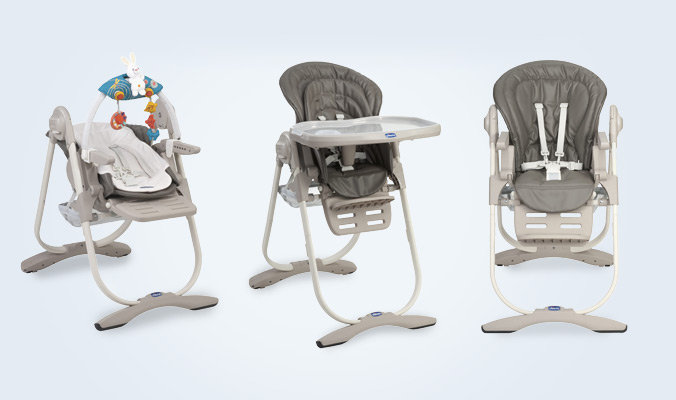 Стульчик для кормления Polly Magic Anthracite