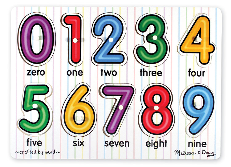 Melissa and Doug Деревянный пазл Загляни под число MD3273