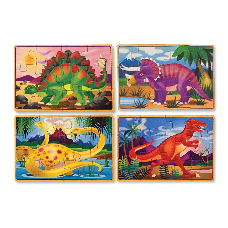 Melissa and Doug Динозавры - набор из 4 пазлов MD3791