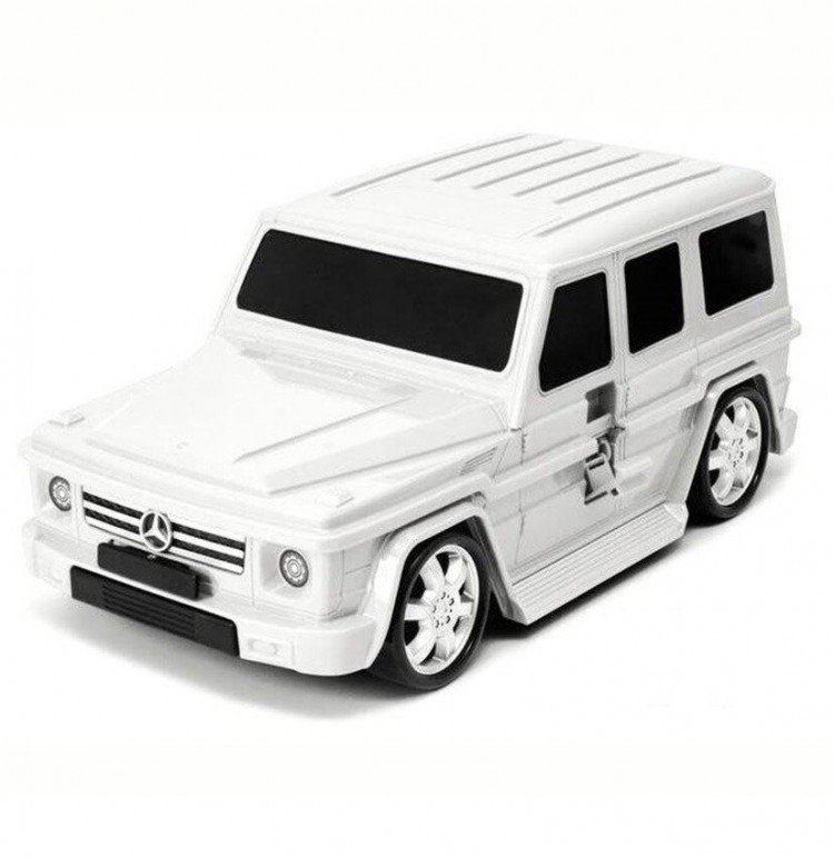 Чемодан машинка Mercedes-Benz G-Class White 91009W-WHITE Ridaz