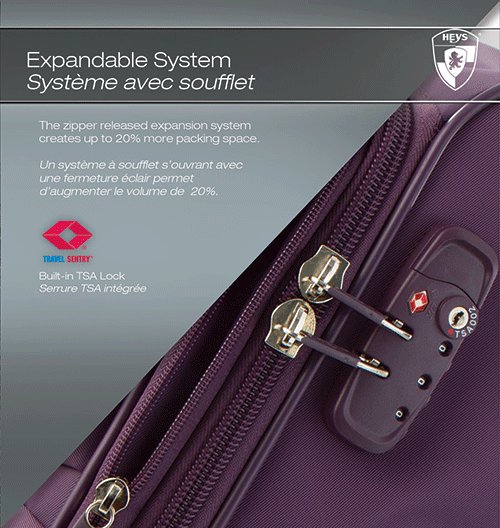 Чемодан  SkyLite L purple Heys