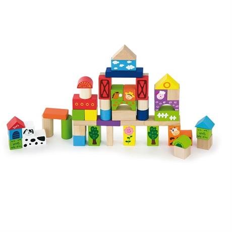 Набор строительных блоков Ферма 50 шт Viga Toys