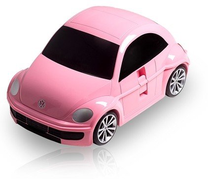 Чемодан машинка Volkswagen Beetle 91003W-PINK Ridaz