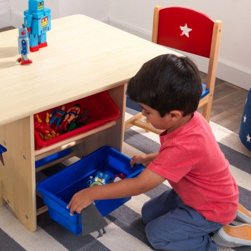 Столик с ящиками и двумя стульями Star Table & Chair Set 26912 KidKraft