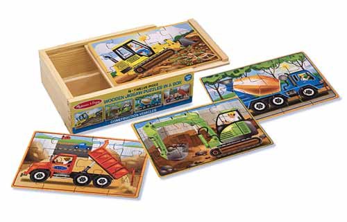 Melissa and Doug Стройка - набор из 4 пазлов MD3792