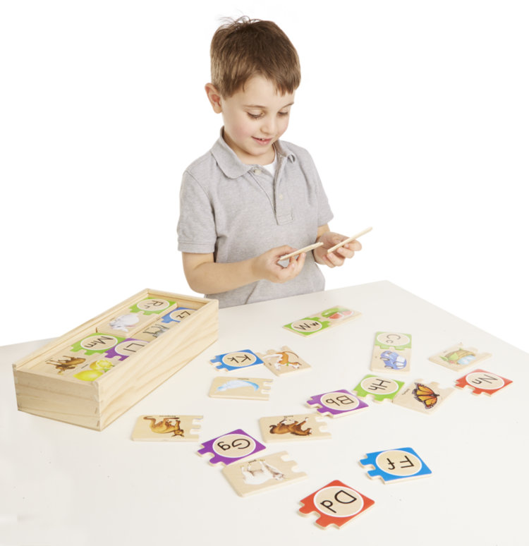 Пазлы деревянные Алфавит MD12541 Melissa and Doug