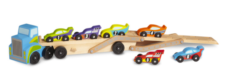 Мегатягач автомобилей деревянный MD12759 Melissa and Doug
