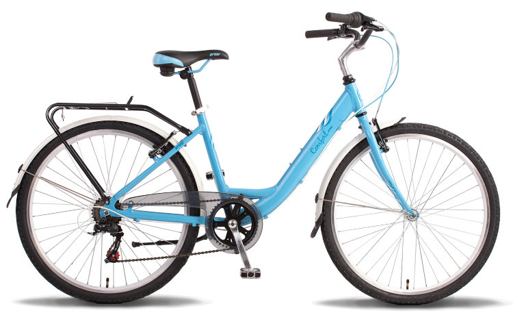 Велосипед 26" PRIDE COMFORT LADY,  сине-белый