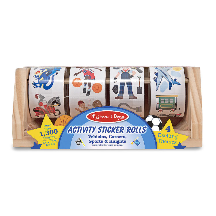 Melissa and Doug Гигантский набор наклеек на ролике для мальчиков 1300 шт MD4275