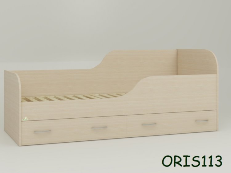 Кровать подростковая Juventa дуб молочный Oris-mebel