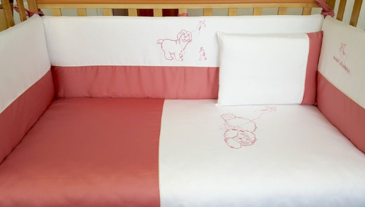 Комплект постельного белья Верес Sweet Dreams 7 единиц бордовый