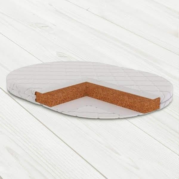 Матрас детский BabySleep OVAL Eco BiCocos 122х71х6 ТМ Viall