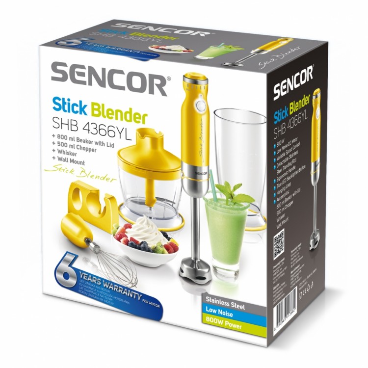 Ручной миксер SENCOR SHB 4366YL