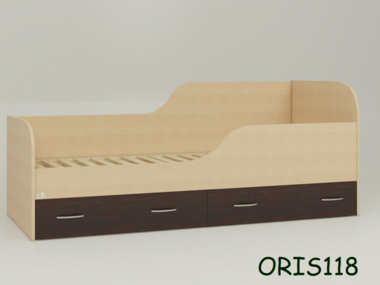 Кровать подростковая Juventa комбинированный венге Oris-mebel