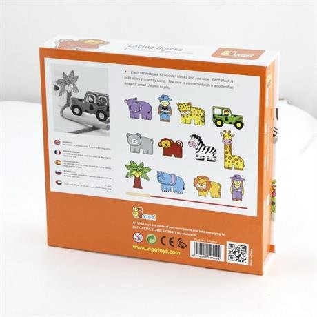Шнуровка Зоопарк Viga Toys