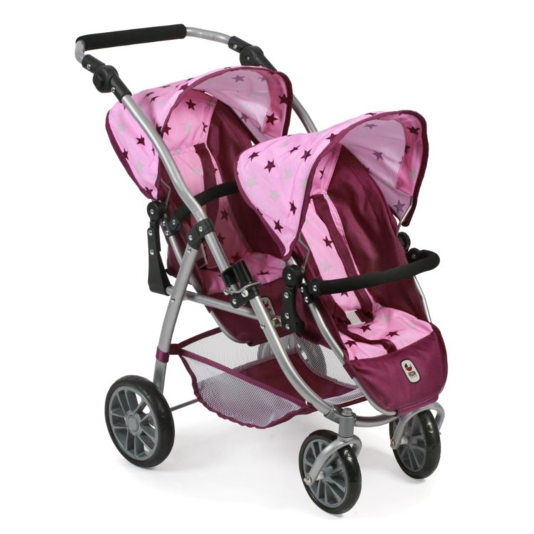Коляска для кукол Vario Tandem Stars Brombeere Bayer Chic 2000
