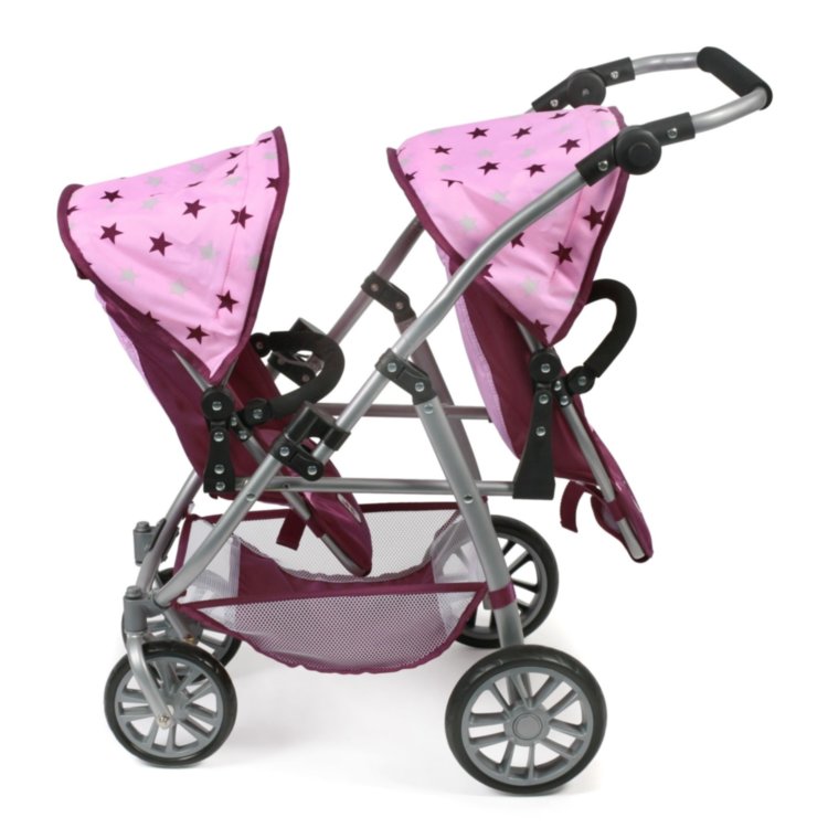 Коляска для кукол Vario Tandem Stars Brombeere Bayer Chic 2000
