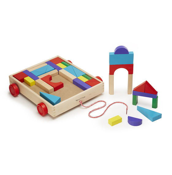 Набор деревянных блоков на тележке MD14209 Melissa and Doug