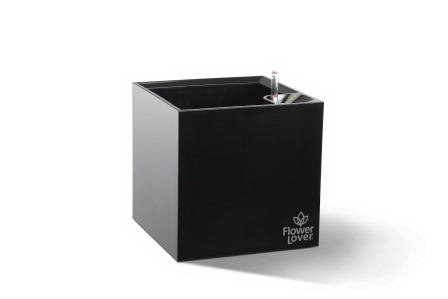 Умный вазон Cubico Flower Lover чёрный 2,25 л глянцевый PLASTKON