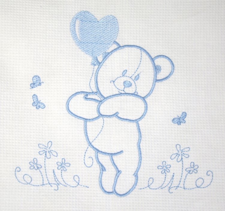 Комплект постельного белья Верес Sweet Bear 7 единиц голубой