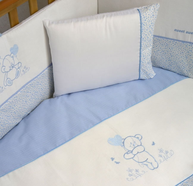 Комплект постельного белья Верес Sweet Bear 7 единиц голубой