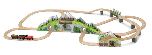 Деревянная железная дорога Горный туннель MD611 Melissa and Doug