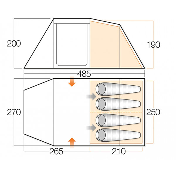 Палатка Drummond 400 herbal Vango