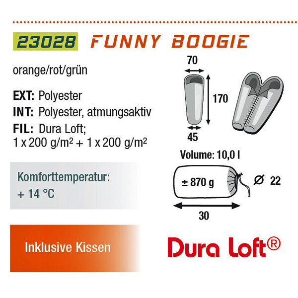 Спальный мешок Funny Boogie / +14°C right High Peak