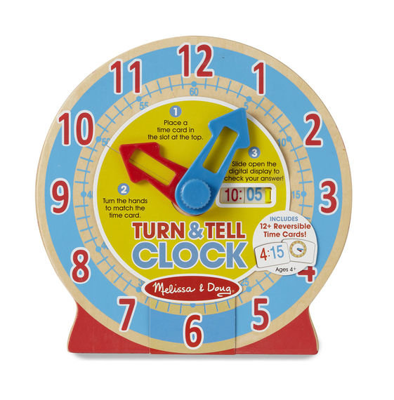 Часы деревянные умные MD14284 Melissa and Doug