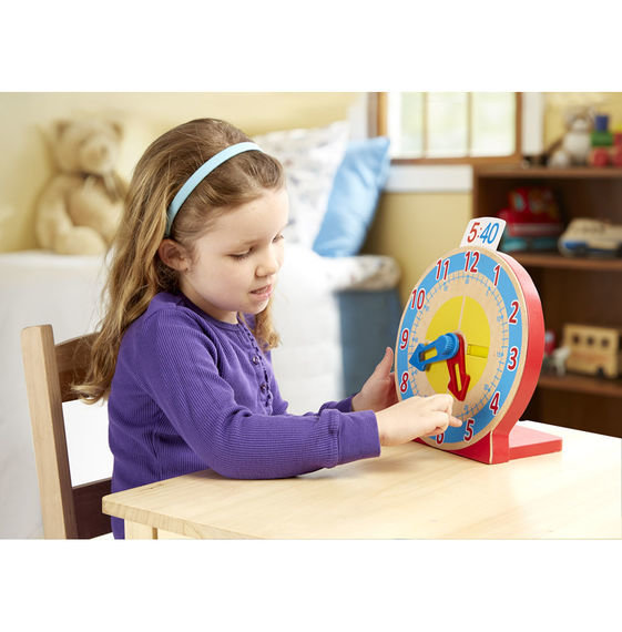 Часы деревянные умные MD14284 Melissa and Doug