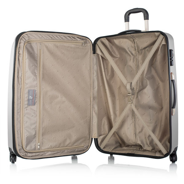 Чемодан xcase Spinner L Silver Heys