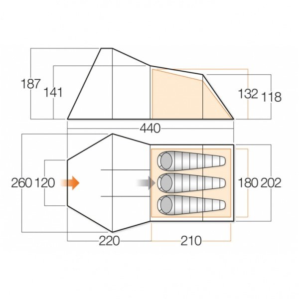 Палатка Galaxy 300 cactus Vango