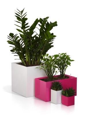Умный вазон Cubico Flower Lover чёрный 11,2 л глянцевый PLASTKON
