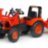 Трактор на педалях с прицепом и ковшом 2060AM KUBOTA оранжевый Falk