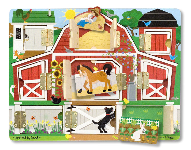Melissa and Doug Доска с окошками Ферма MD4592