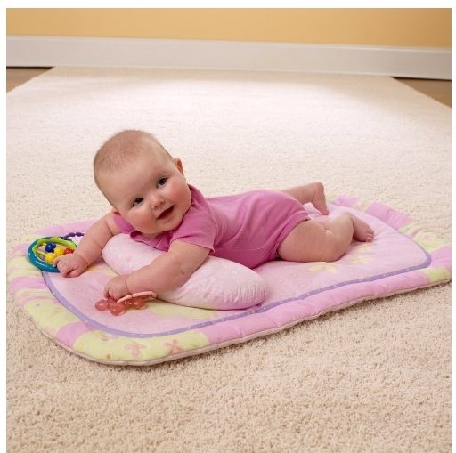 Bright Starts Развивающий коврик Flutter Paradise Prop & Playmat Set Pink 8666
