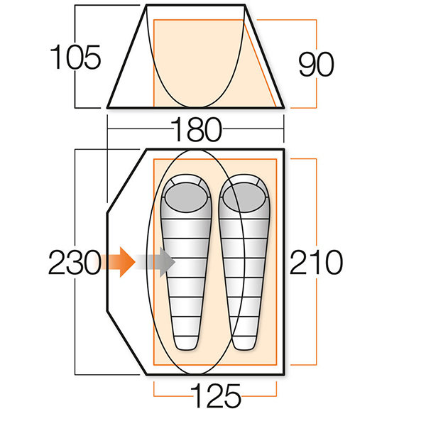 Палатка Pop 200 DS River Vango