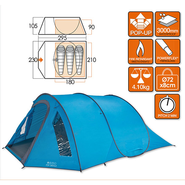 Палатка Pop 300 DLX River Vango