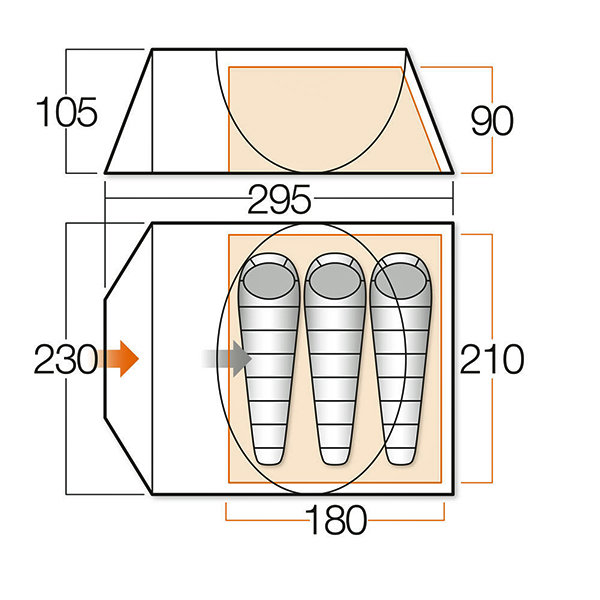 Палатка Pop 300 DLX River Vango