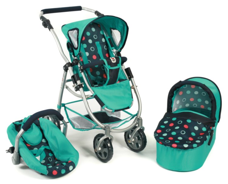 Коляска для кукол 3 в 1 Emotion All in One menta Bayer Chic 2000