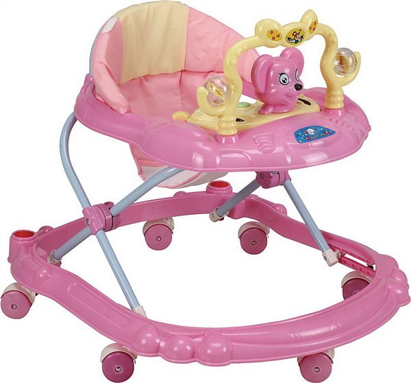  Ходунки Bertoni Just4kids W2808 розовый-желтый