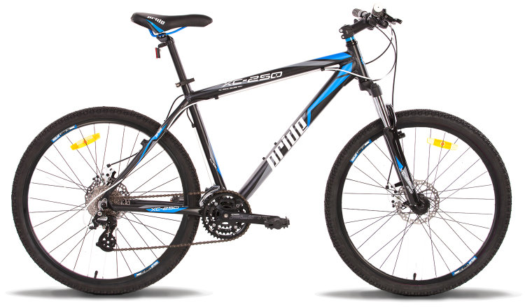Велосипед 26" PRIDE XC-250 рама - 21",  черно-синий матовый