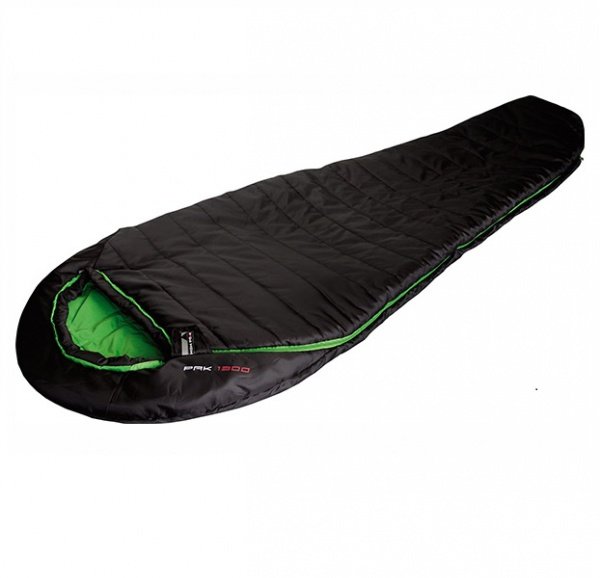 Спальный мешок Pak 1300 / +3°C black/green right High Peak